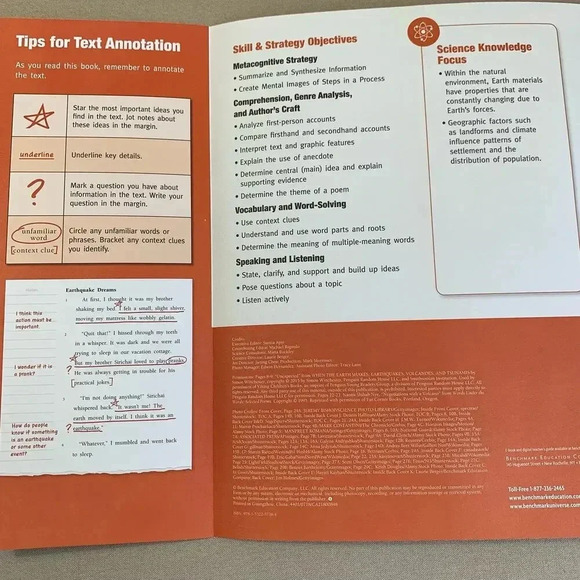 Benchmark Education Mentor Texts Grade 4 Knowledge Strands Units 1-6 Paperback - Picture 11 of 14